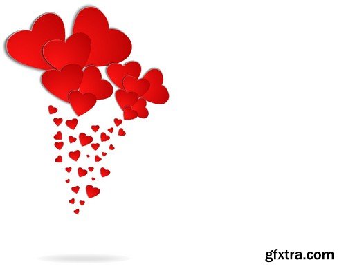 Stock Vectors - Happy Valentine's Day, 25xEPS