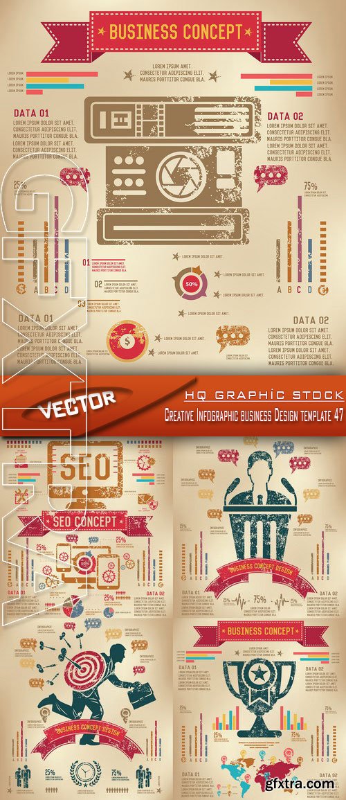 Stock Vector - Creative Infographic business Design template 47