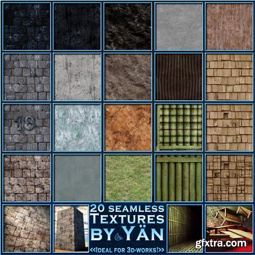 Seamless Textures - Wood, Stone, Stucco