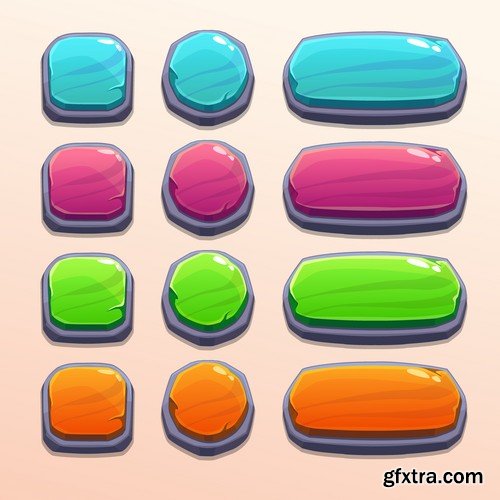 Web Buttons Pack - 25x EPS