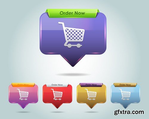 Web Buttons Pack - 25x EPS