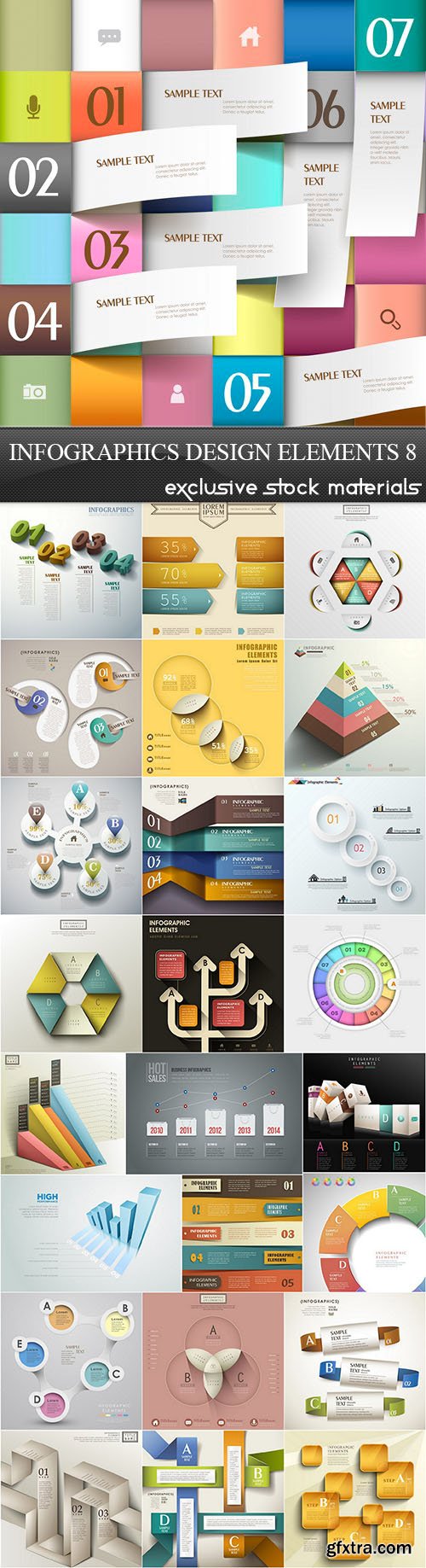 Infographics Design Elements 8, 25xEPS