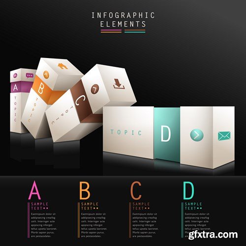 Infographics Design Elements 8, 25xEPS