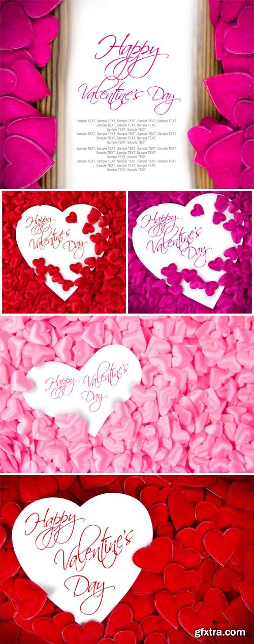 Valentine's Day background with little hearts