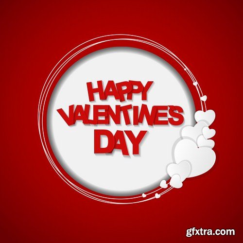 Stock Vector - Valentines Day Cards, 25EPS