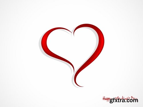 Beautiful vector hearts for ecards design - 25 Eps