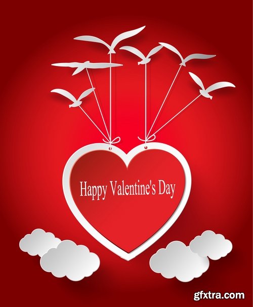 Beautiful vector hearts for ecards design - 25 Eps