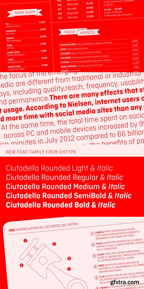 Ciutadella Rounded Font Family - 10 Fonts $250