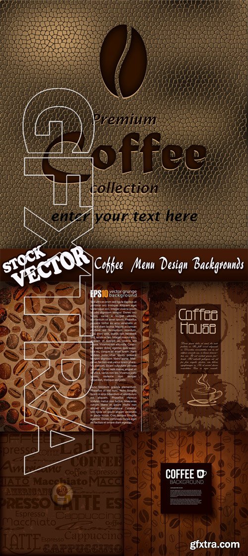 Stock Vector - Coffee Menu Design Backgrounds