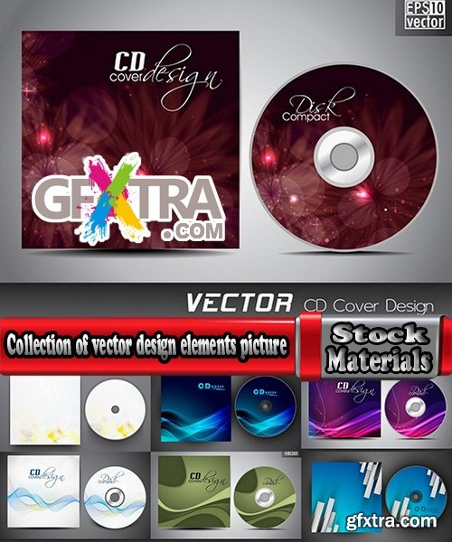 Collection of vector design elements picture CDs 25 Eps