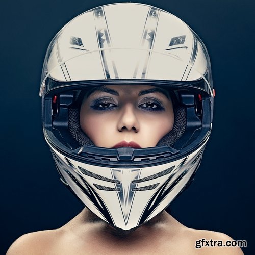 Collection of people in motorcycle helmets 25 HQ Jpeg