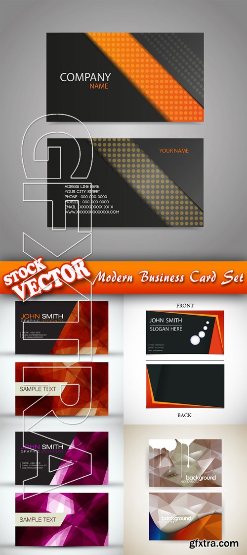 Stock Vector - Modern Business Card Set