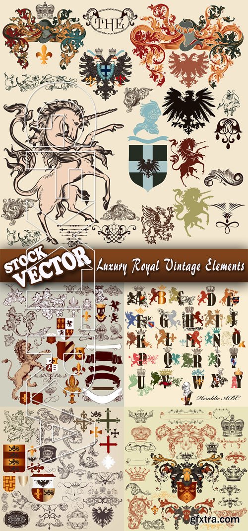Stock Vector - Luxury Royal Vintage Elements