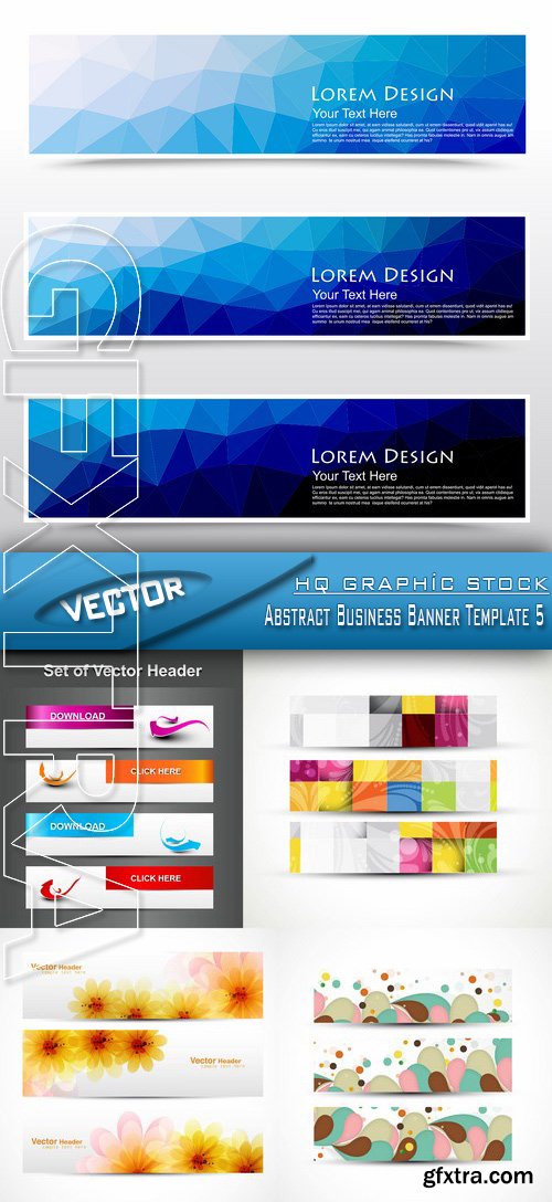 Stock Vector - Abstract Business Banner Template 5