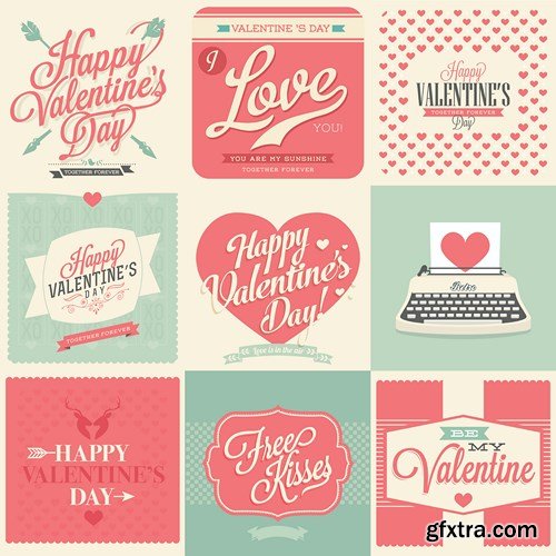 St. Valentine's Day Vector Set, 25xEPS