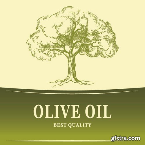 Stock Vectors - Olive oil 2, 25xEPS