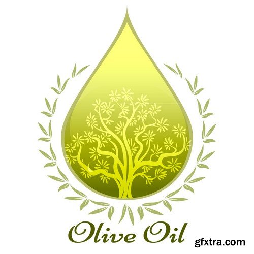 Stock Vectors - Olive oil 2, 25xEPS