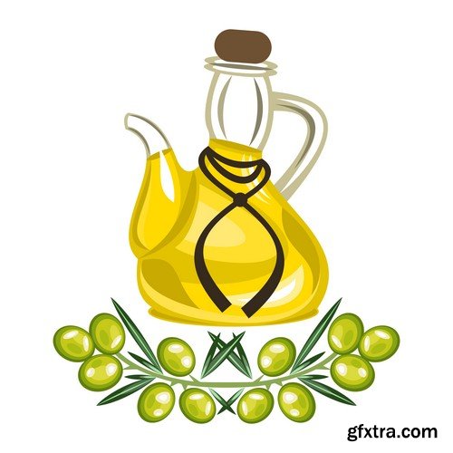 Stock Vectors - Olive oil 2, 25xEPS