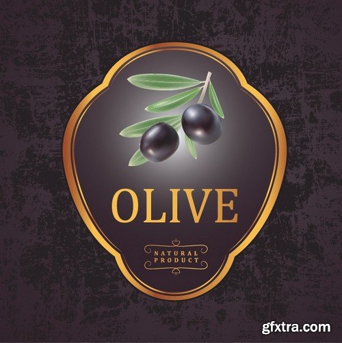 Stock Vectors - Olive oil 2, 25xEPS