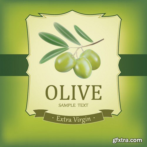 Stock Vectors - Olive oil 2, 25xEPS