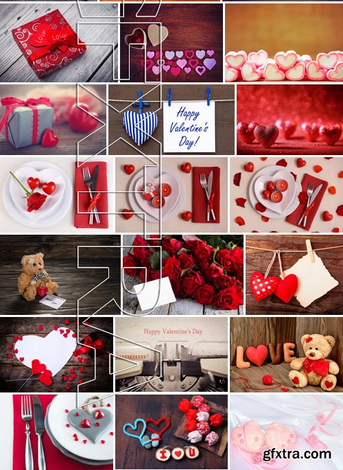 Stock Photos - Happy Valentine's Day 3, 25xJPG