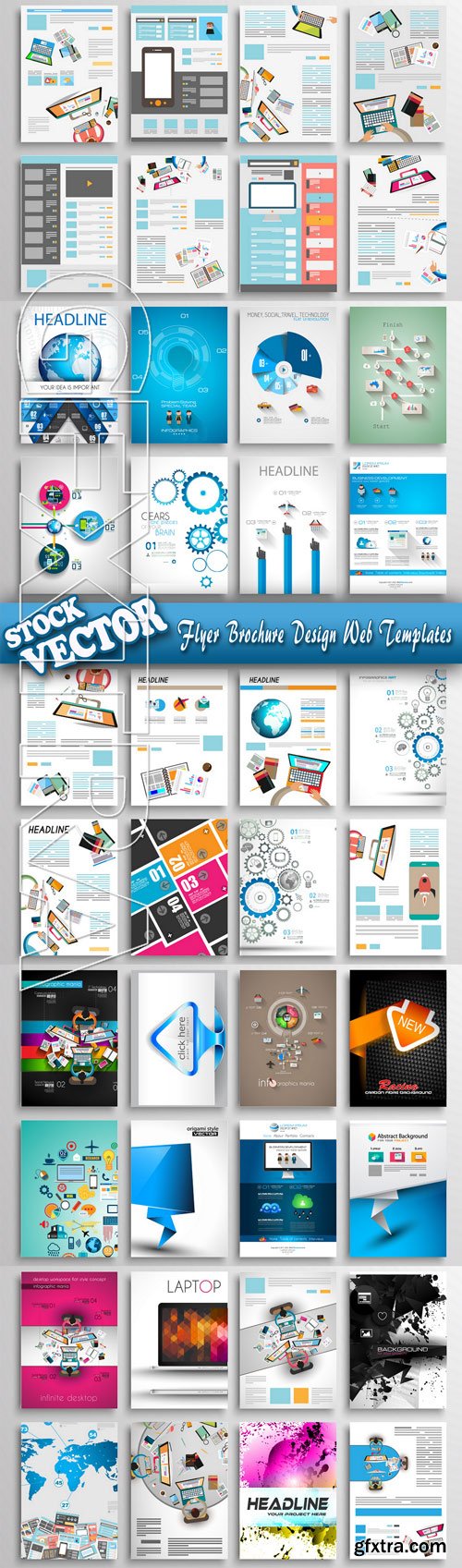 Stock Vector - Flyer Brochure Design Web Templates