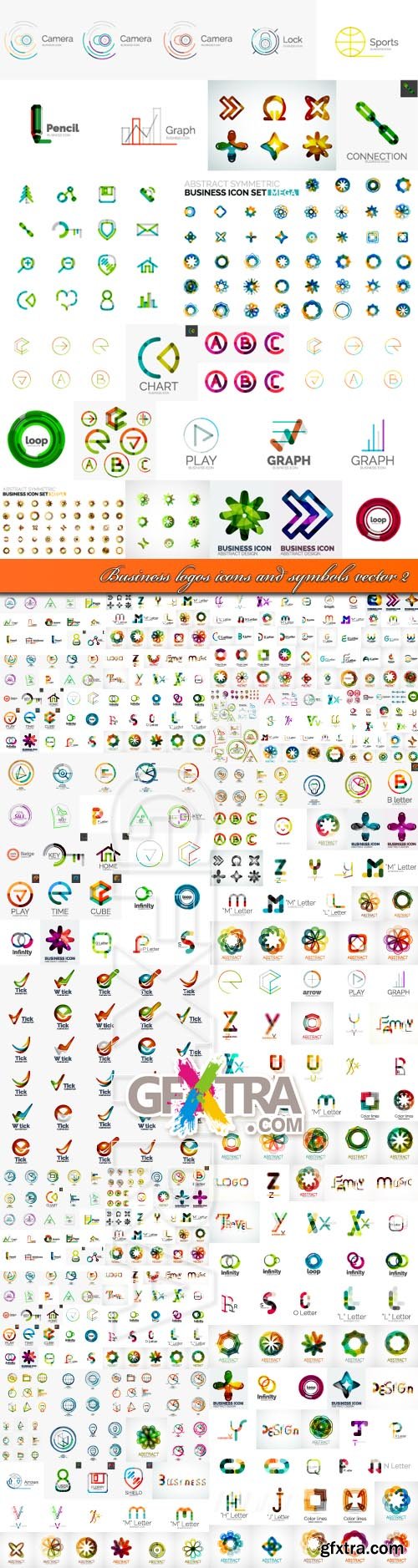 Business logos icons and symbols vector 2