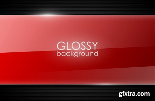 Glossy Vector Backgrounds - 25x EPS