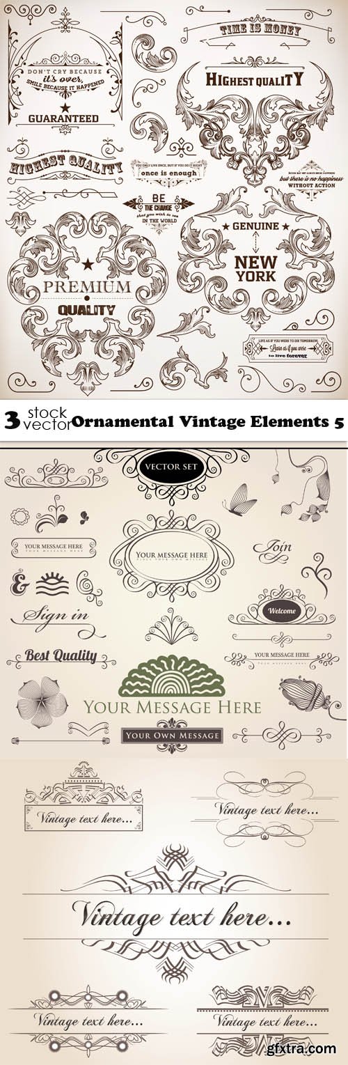 Vectors - Ornamental Vintage Elements 5