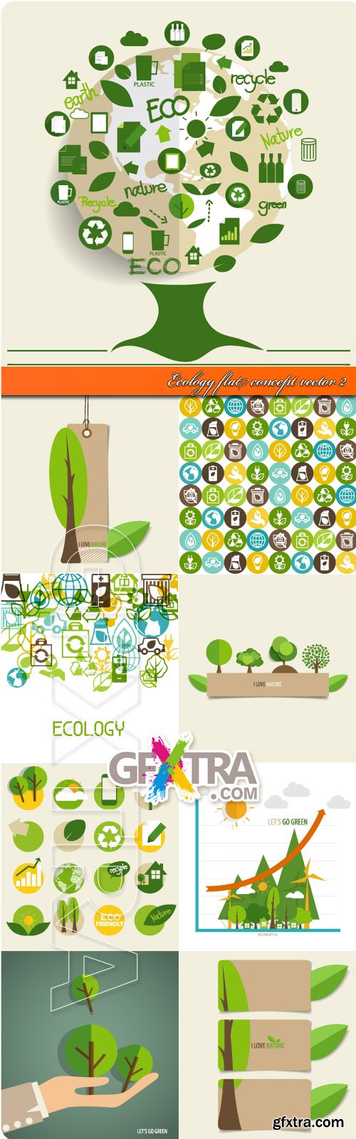 Ecology flat concept vector 2