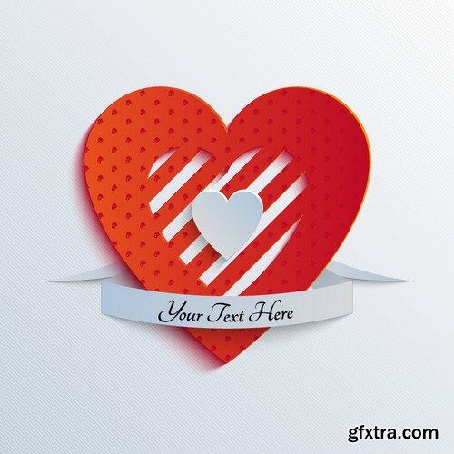 Stock Vectors - Happy Valentine's Day 4, 25xEPS