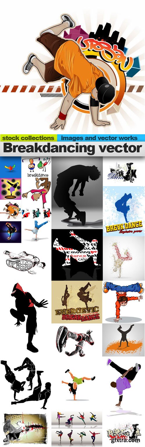 Breakdancing vector,25 x EPS