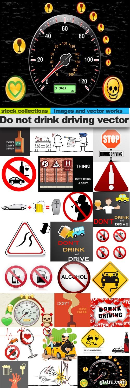 Do not drink driving vector,25 x EPS