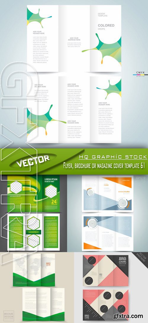 Stock Vector - Flyer, brochure or magazine cover template 61