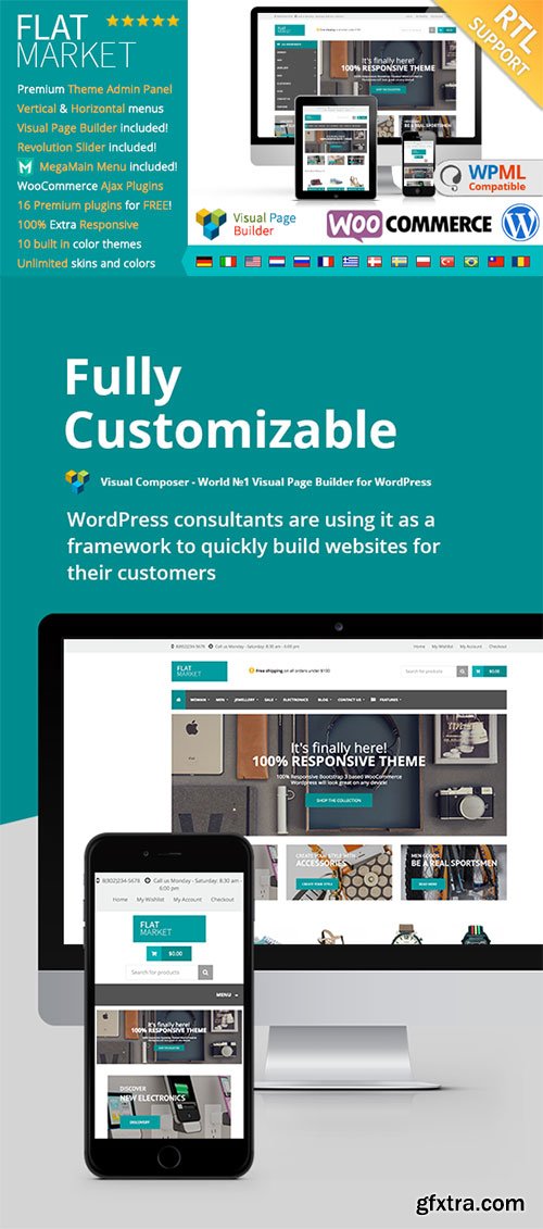 FlatMarket - Multi-Purpose WooCommerce theme + RTL v1.6