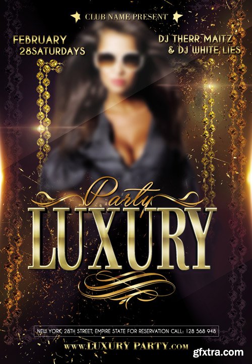 Luxury Party Flyer PSD Template