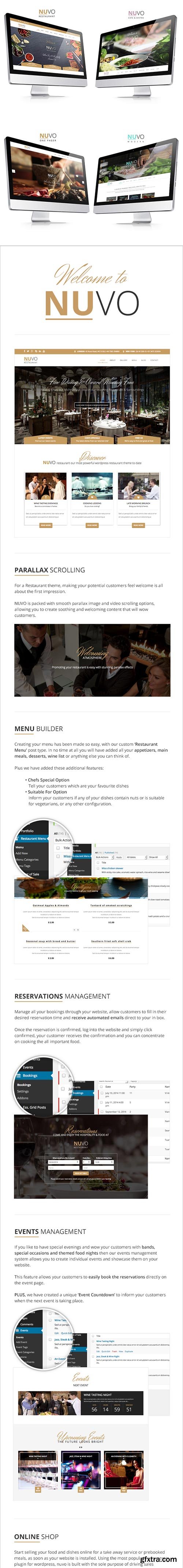 NUVO - Restaurant, Cafe & Bistro Wordpress Theme v2.5