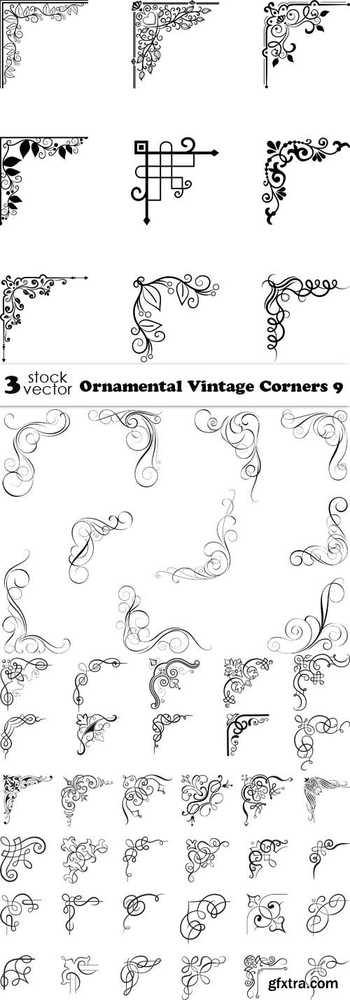 Vectors - Ornamental Vintage Corners 9