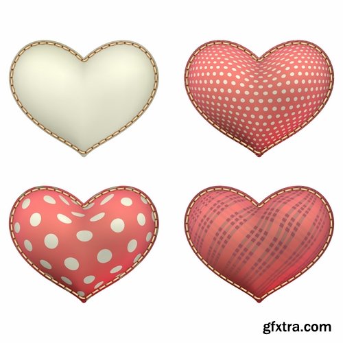 Greeting cards for Valentine's Day with hearts and love themes - 25 Eps