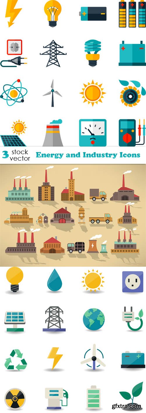 Vectors - Energy and Industry Icons