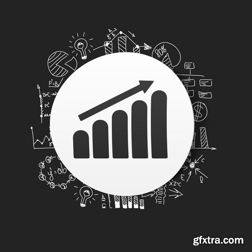 Collection elements of infographics vector image #17-25 Eps