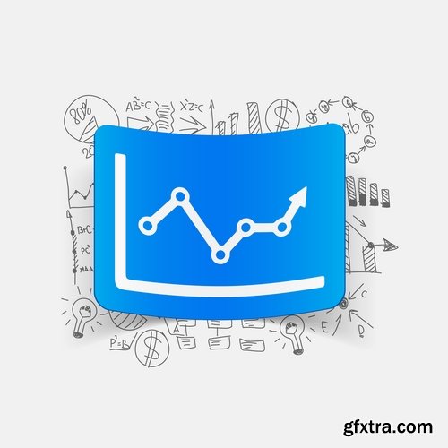 Collection elements of infographics vector image #17-25 Eps