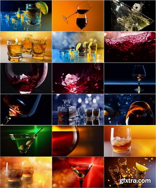 Collection of various beverages 25 HQ Jpeg