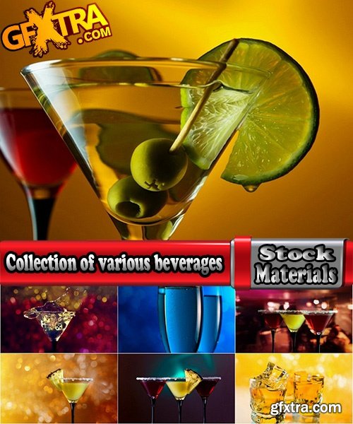 Collection of various beverages 25 HQ Jpeg