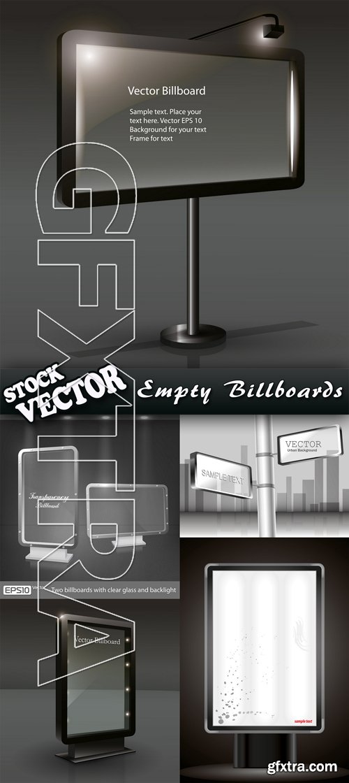 Stock Vector - Empty Billboards