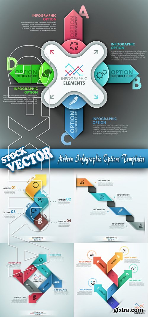 Stock Vector - Modern Infographic Options Templates