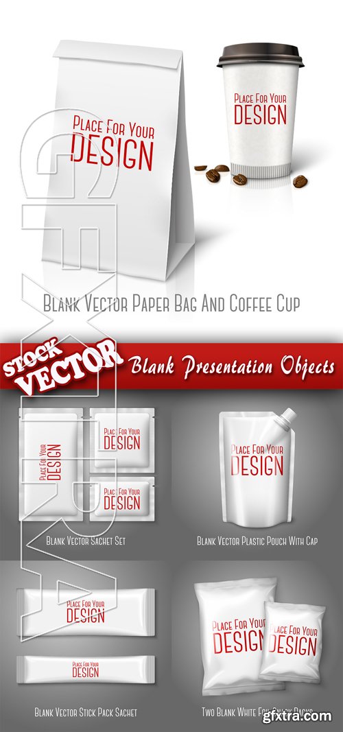 Stock Vector - Blank Presentation Objects