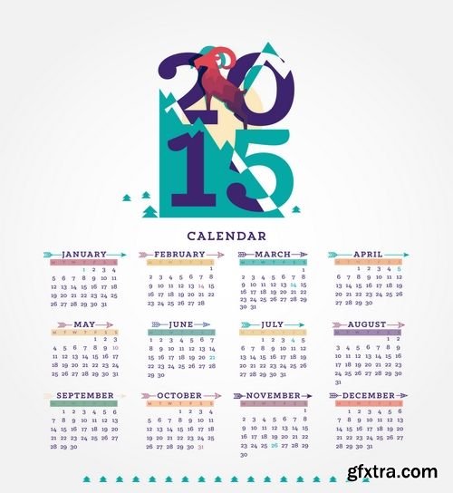 Vector - 2015 Calendar