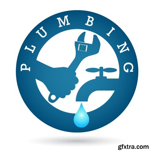 Stock Vectors - Plumbing, 25xEPS