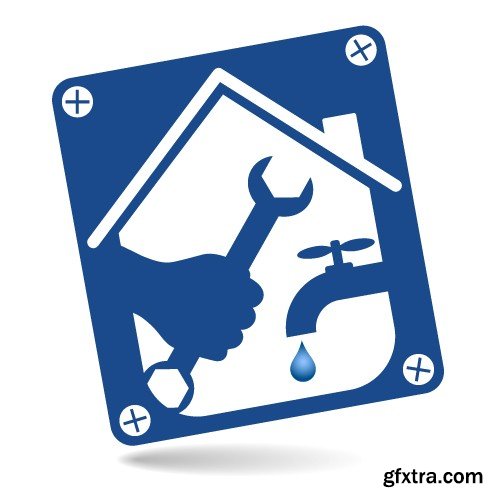 Stock Vectors - Plumbing, 25xEPS